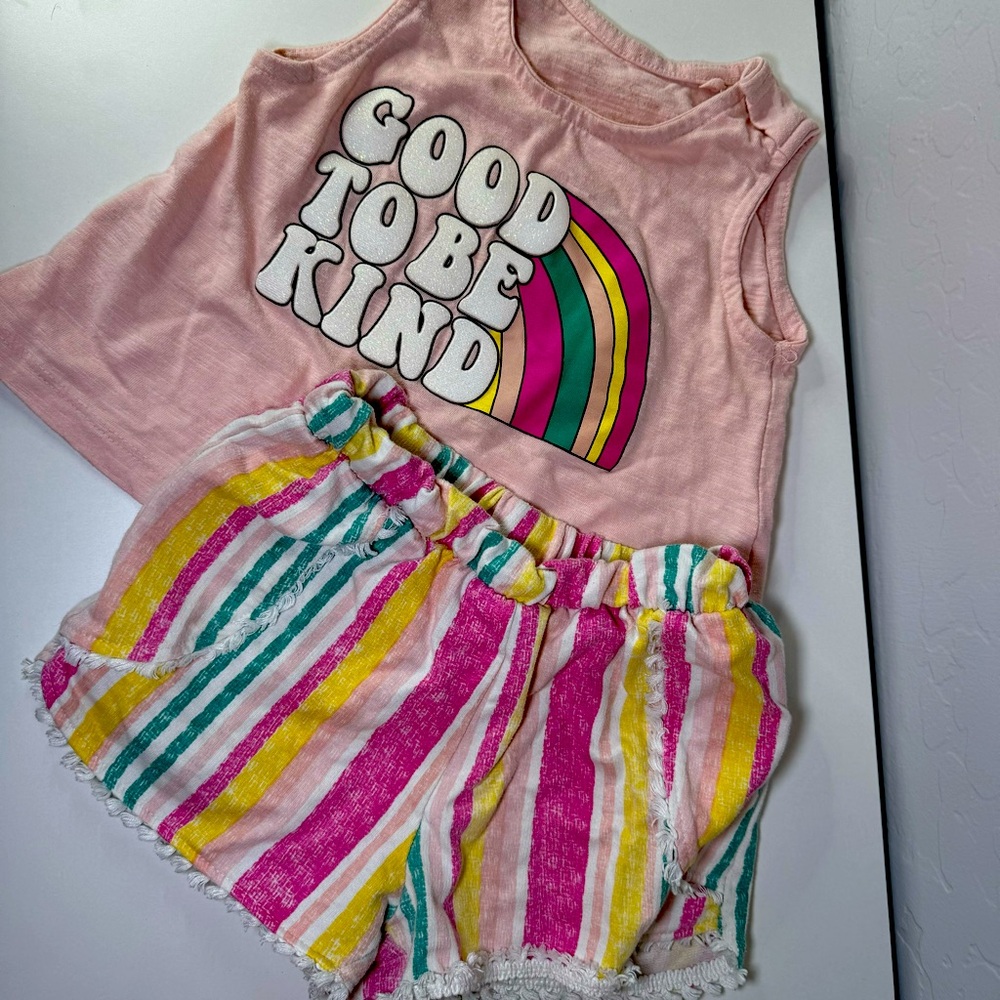 Jessica Simpson Good to be kind girl matching set 4T